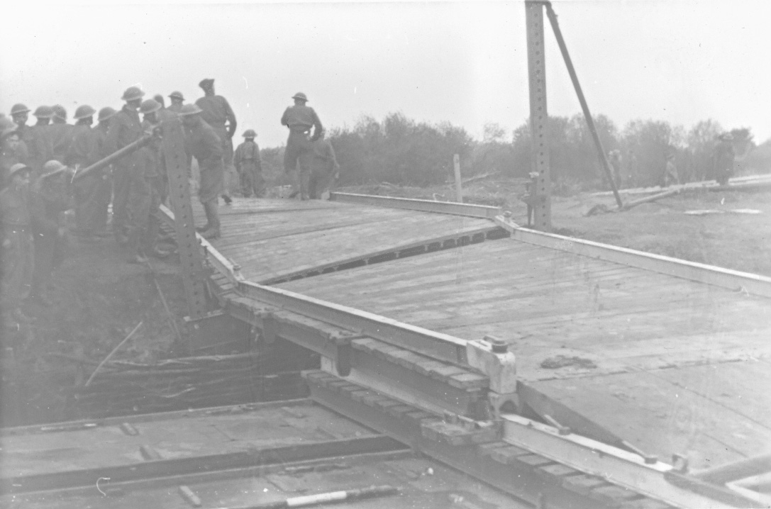 Mark V pontoon trestle after failure